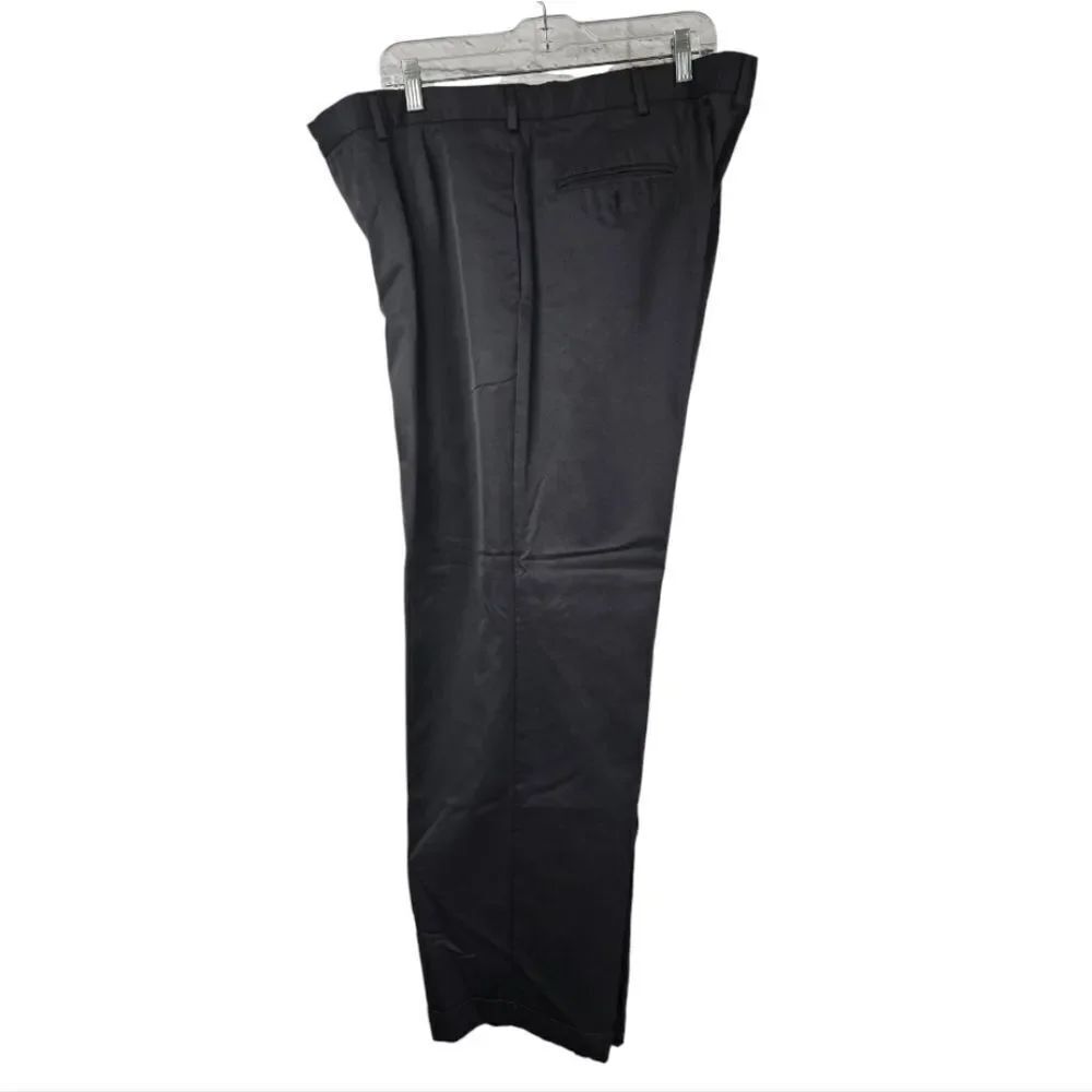 Dockers Men 38x30 Woven Chino Pant Charcoal Pleated Relaxed Fit Trousers